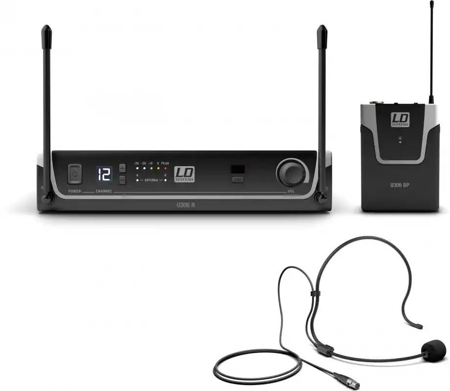 Neu LD Systems U306 BPH Funksystem mit Bodypack und Headset
