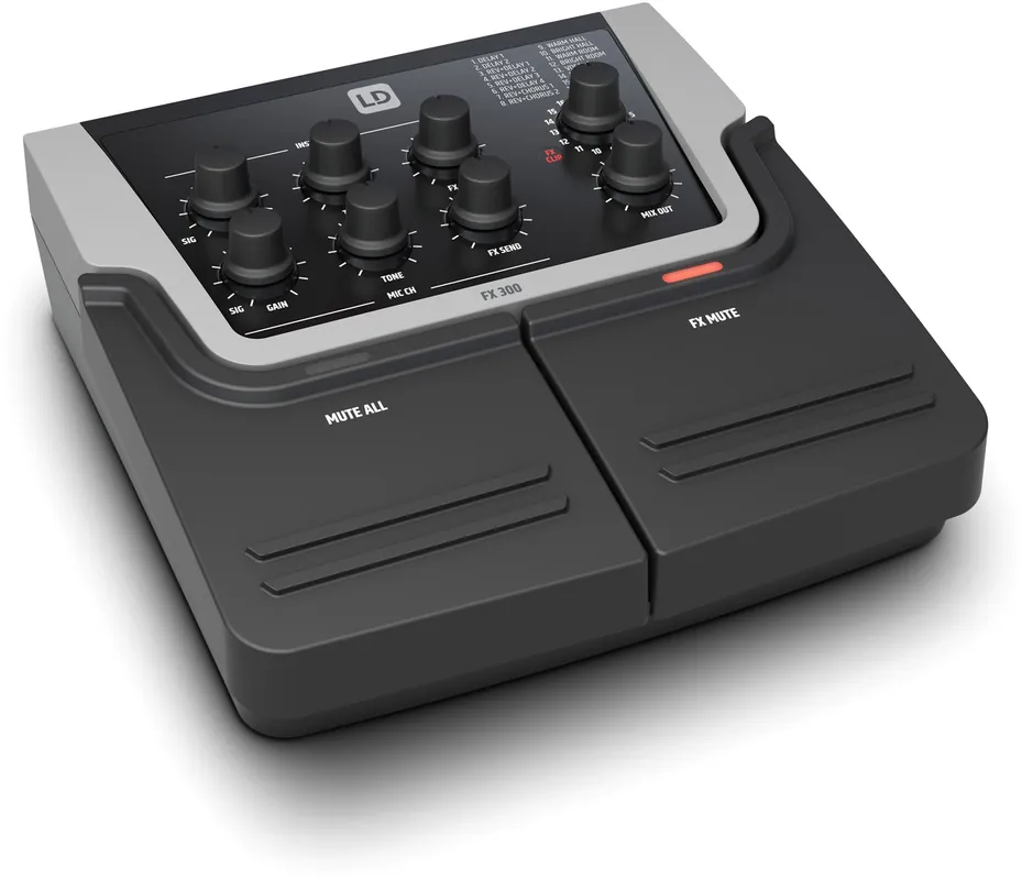 Direkt Vom Hersteller LD Systems FX 300 2-Kanal-Pedal mit 16 digitalen Effekten