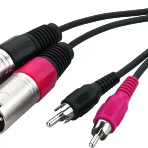 MONACOR MCA-127P Audio-Verbindungskabel, 1m Wochenendangebot