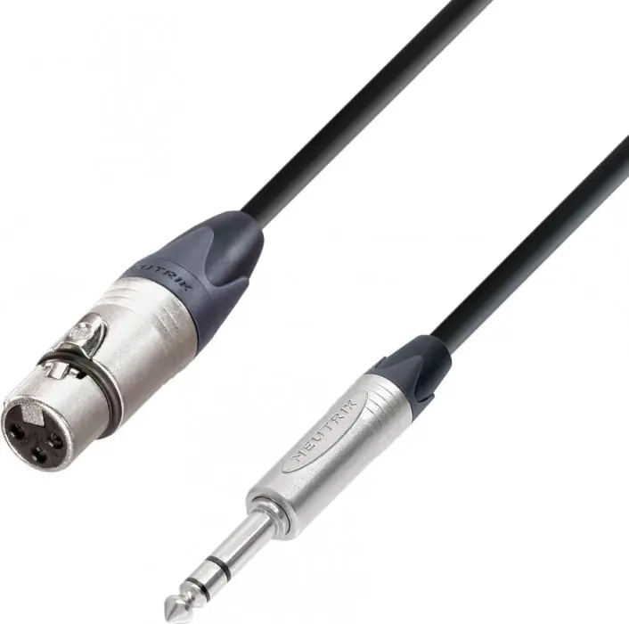 Adam Hall Cables K5 BFV 1000 Mikrofonkabel Neutrik XLR female auf 6,3 mm K Expressversand