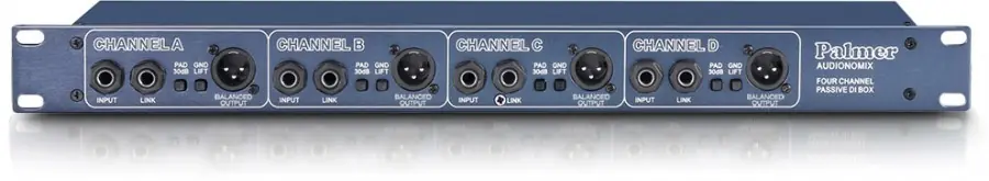 Kostenfreie Lieferung Palmer Pro PAN0 3 PASS 19" DI-Box 4 Kanal passiv