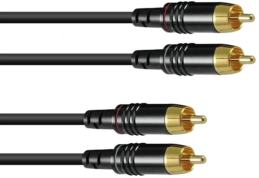Sichere Zahlung SOMMER CABLE Cinch Kabel 2x2 3m sw Hicon