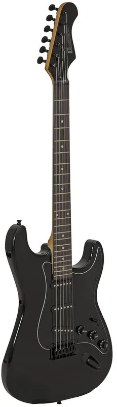 DIMAVERY ST-203 E-Gitarre, gothik-schwarz Solange Der Vorrat Reicht