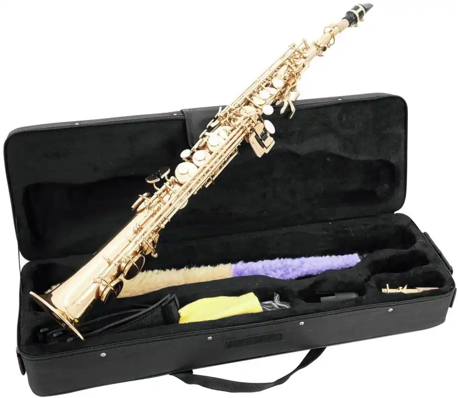 DIMAVERY SP-10 Bb Sopransaxophon, gold Top-Seller