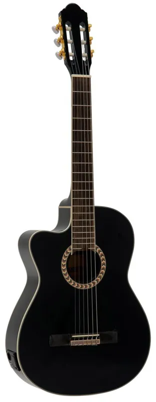 DIMAVERY CN-600L Klassikgitarre, schwarz Garantierte Lieferung