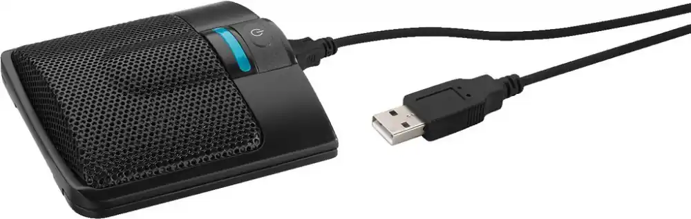 MONACOR ECM-306BU/SW USB-Grenzflächenmikrofon Preisreduziert