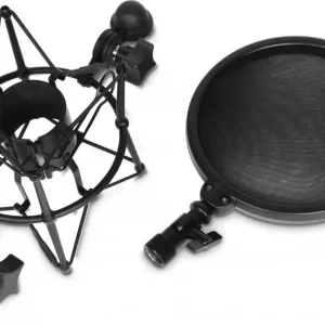 Adam Hall Stands DSM 400 - Mikrofonspinne mit Pop Filter Versand Am Gleichen Tag
