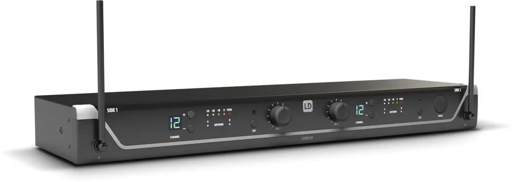 LD Systems U308 R2 - Dual Empfänger - 863 - 865 MHz + 823 - 832 MHz Aktuell
