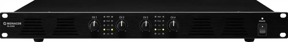 Direktkauf MONACOR PA-4120D 4-Kanal-ELA-Class-D-Leistungsverstärker