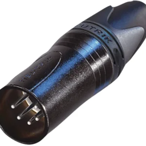 Solange Der Vorrat Reicht XLR 5P-Stecker – männlich – Neutrik XX Silberkontakte – schwarzes Gehäuse