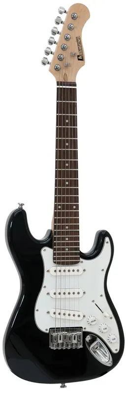 Top-Seller DIMAVERY J-350 E-Gitarre ST schwarz