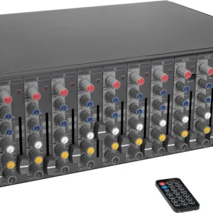 Rabatt OMNITRONIC RM-1422FXA USB Rack-Power-Mixer