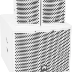 Solange Der Vorrat Reicht OMNITRONIC Set MOLLY-12A Subwoofer aktiv + 2x MOLLY-6 Top 8 Ohm, weiß