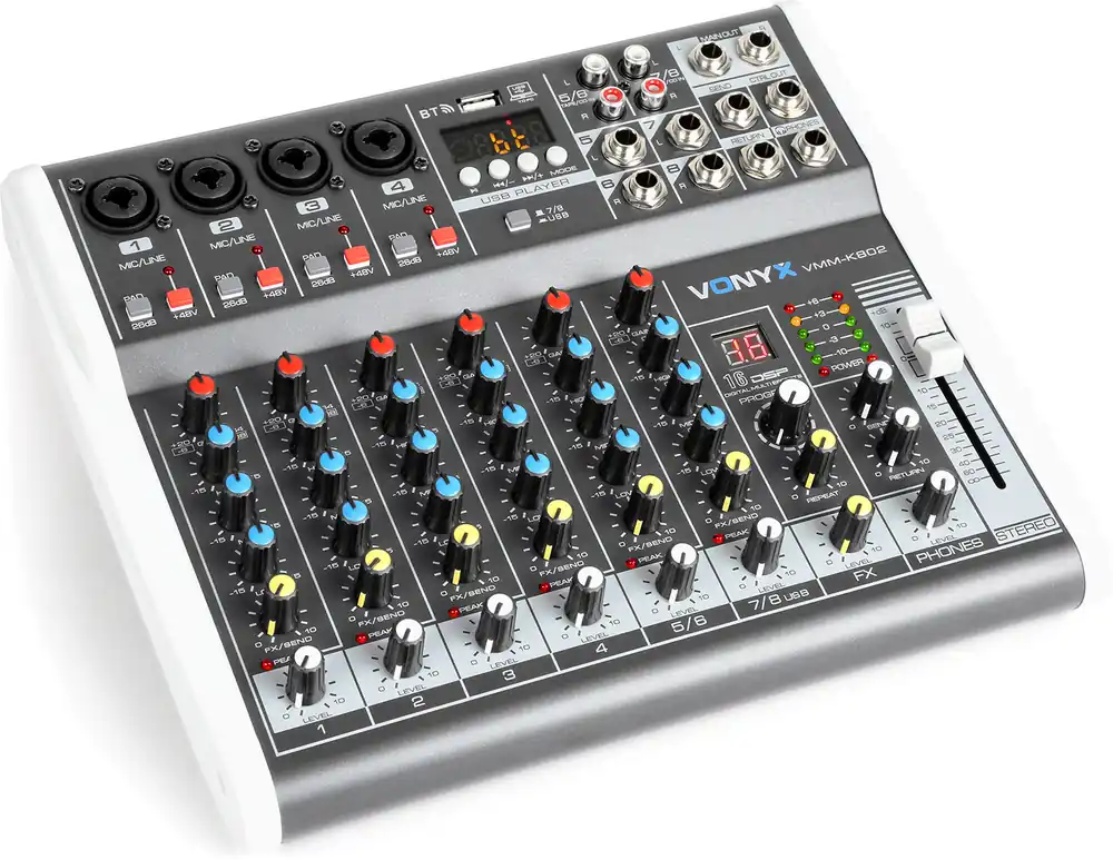 Nur Für Kurze Zeit Vonyx VMM-K802 8-Kanal-Musikmischpult mit DSP