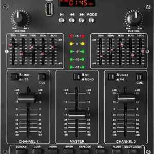 Wochenendangebot Vonyx STM2270 4-Kanal-Mischpult Soundeffekte USB/MP3/BT