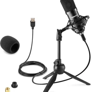 Vonyx CM300B Studio-Mikrofon USB Schwarz Letzte Chance