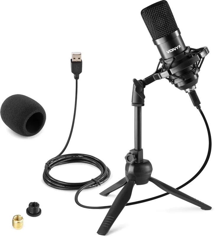 Vonyx CM300B Studio-Mikrofon USB Schwarz Letzte Chance