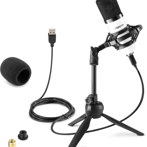 Vonyx CM300W Studio-Mikrofon USB Weiß Solange Der Vorrat Reicht