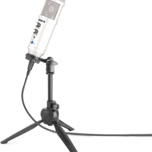 Vonyx CM320S Studio-Mikrofon USB Titanium mit Echo Expressversand