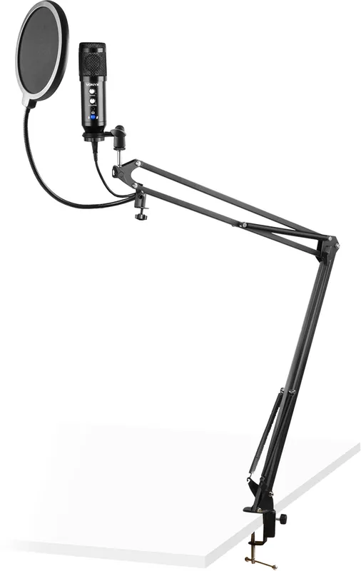 Vonyx CMS320B Studio-Mikrofon-Set USB Schwarz mit Echo Direktkauf