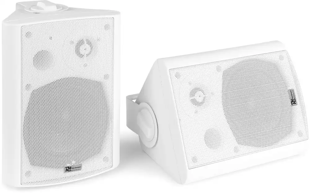 Power Dynamics BGB50 Innen-/Außen-Aktivlautsprecher-Set mit BT 5,25" 100W Weiß Gratis Versand