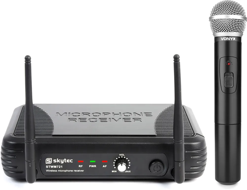 Schnäppchen Skytec STWM721 Drahtloses 1-Kanal-UHF-Mikrofonsystem