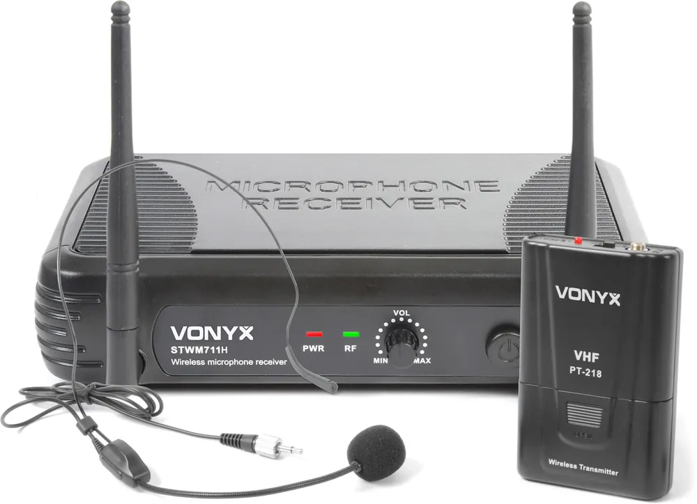 Vonyx STWM711H Drahtloses 1-Kanal-VHF-Headset-Mikrofonsystem Sofort Bestellen