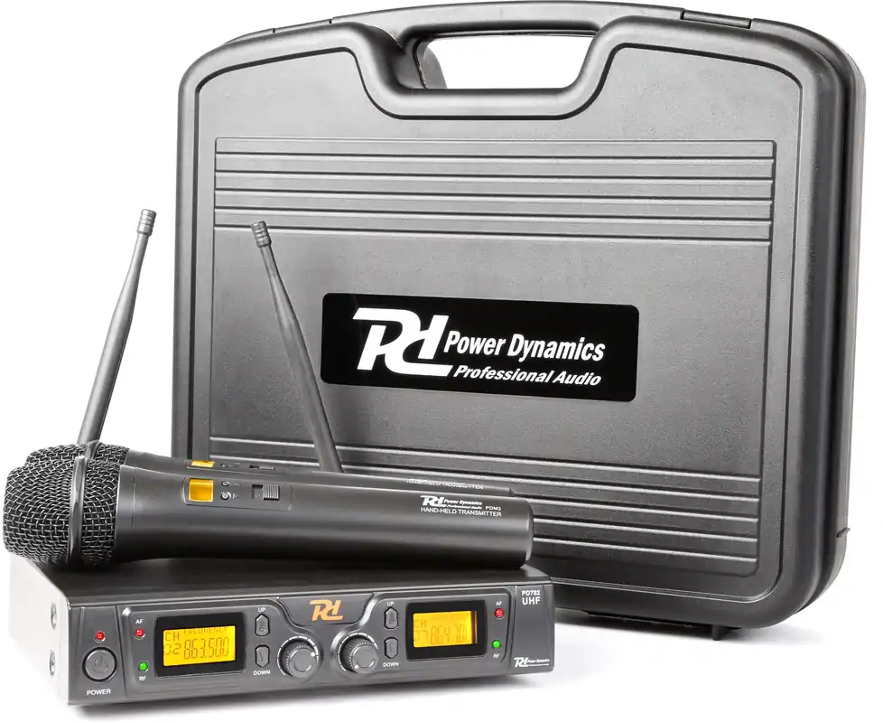 Wochenendangebot Power Dynamics PD782 2x 8-Kanal UHF Drahtlos-Mikrofonsystem mit Mikrofonen