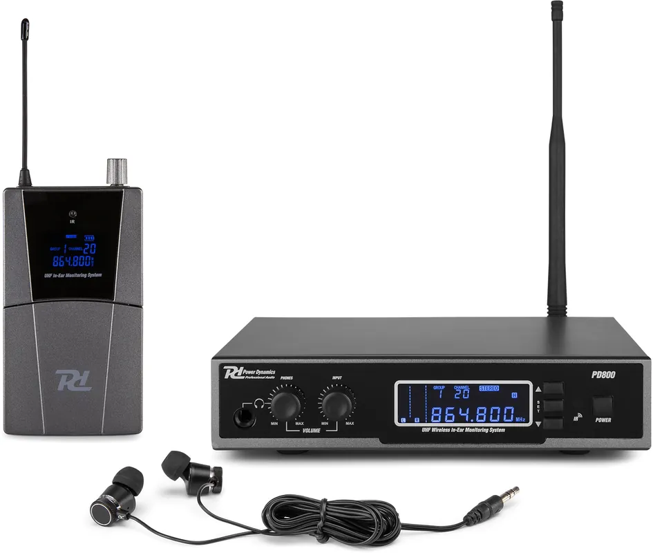 Power Dynamics PD800 In-Ear-Monitoring-System UHF Must-Have