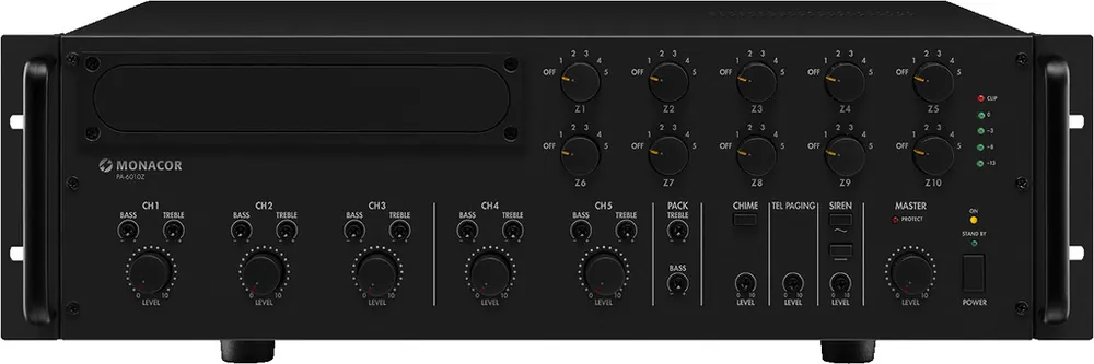 Bestseller MONACOR PA-6010Z 10-Zonen-ELA-Mono-Mischverstärker