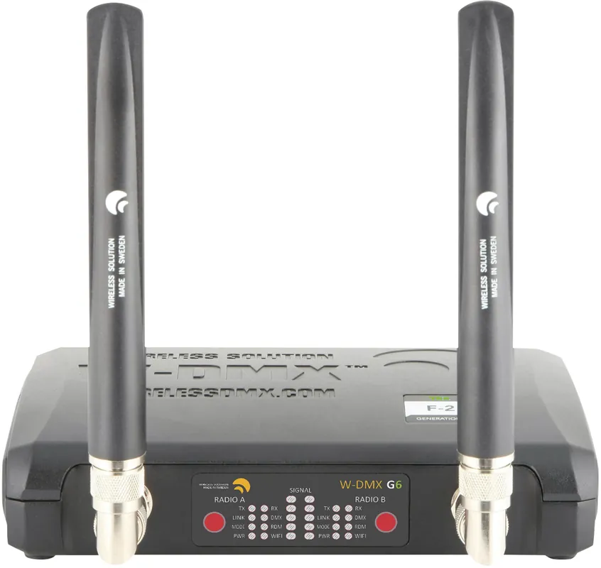 DRAHTLOSE LÖSUNG BlackBox F-2 G6 Transceiver Drahtloser DMX-, Art-Net- und Streaming-ACN-Sender Solange Der Vorrat Reicht