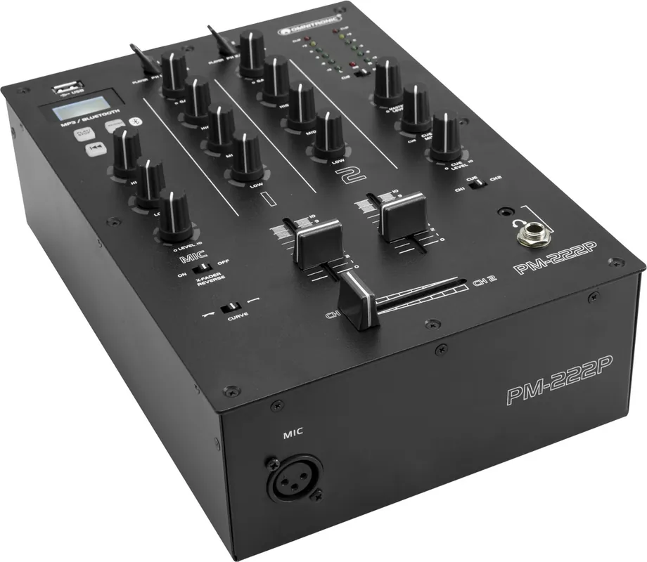 OMNITRONIC PM-222P 2-Kanal-DJ-Mixer mit Player Neuheit