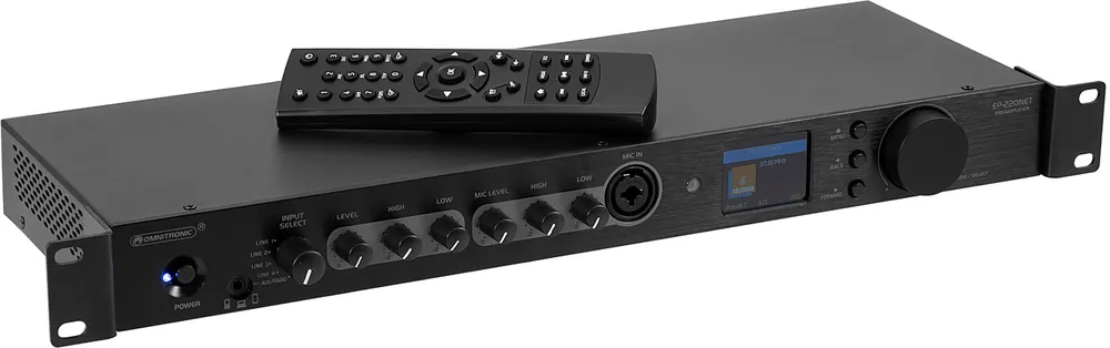Neu Im Sortiment OMNITRONIC EP-220NET Vorverstärker mit Internetradio, DAB+ und Bluetooth