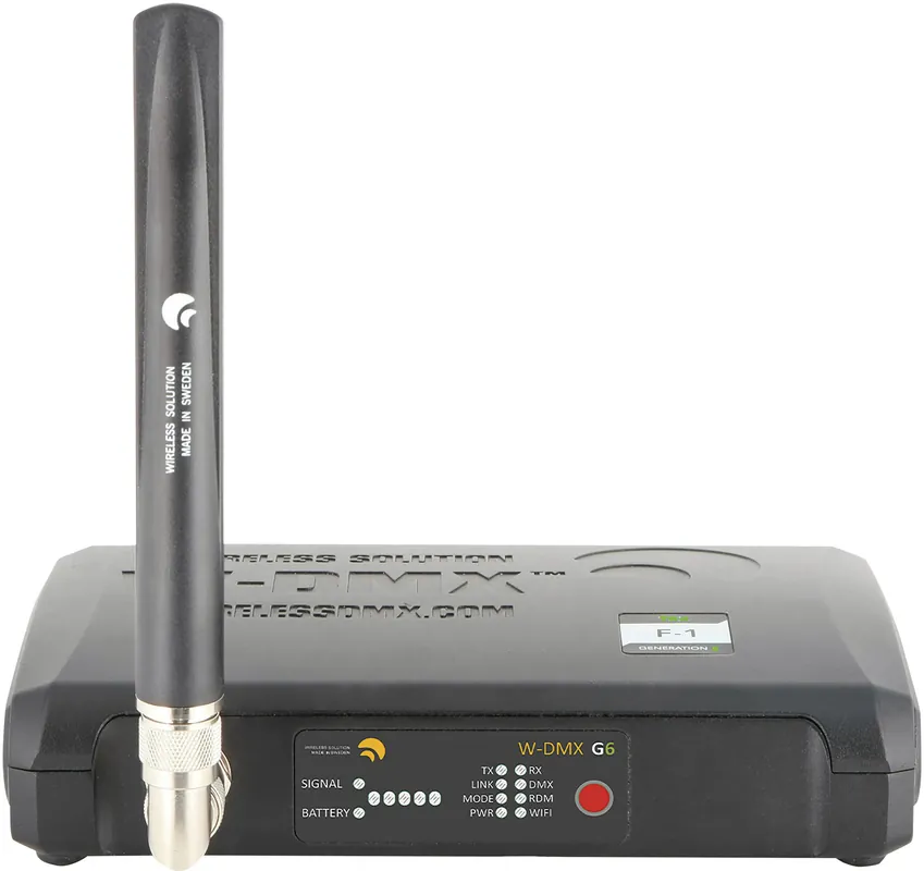 WIRELESS SOLUTION BlackBox F-1 G6 Transceiver Drahtloser DMX-, Art-Net- und Streaming-ACN-Sender Sonderangebot