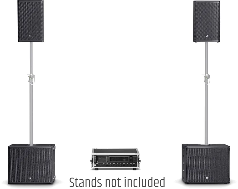 LD Systems STINGER G3 EVENT SET- 2x10" Passiv-PA-Lautsprecher, 2x15" Passiv-Subwoofer+Endstufen-Rack Sonderangebot