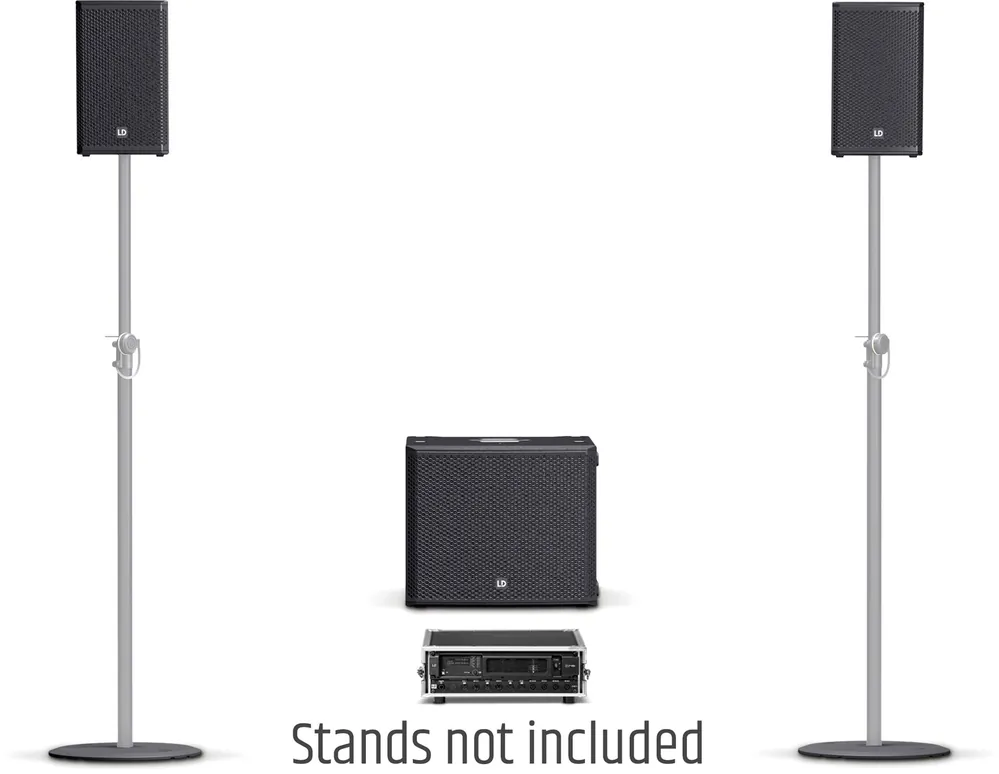 Mega-Angebot LD Systems STINGER G3 LOUNGE SET- 2x8" Passiv-PA-Lautsprecher, 1x15" Passiv-Subwoofer+Endstufen-Rack