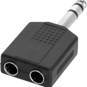 Adam Hall Connectors 4 STAR AY JF3 JM3 - Y-Adapter 2x6,3mm Klinke TRS fem. auf 6,3mm Klinke TRS male Nur Heute