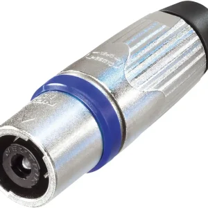 Versand Am Gleichen Tag NEUTRIK speakON 4P - Stecker Silber/blaues Gehäuse