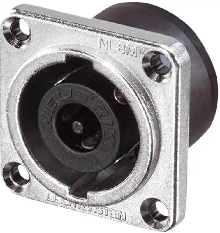 Preisknaller NEUTRIK speakON 8P Chassis - Stecker Nickelgehäuse