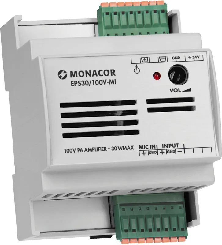 MONACOR EPS30/100V-MI 100-V-ELA-Verstärker, Hutschiene Jetzt Bestellen