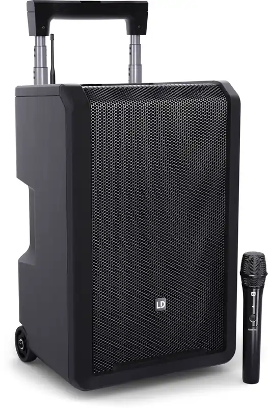 LD Systems ANNY® 10 HHD B8 - 10" Mobiler Bluetooth® PA-Lautsprecher mit Akku, Mixer Markenprodukt