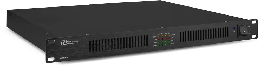 Preisknaller Power Dynamics PMDA4500 4-Kanal Class-D-Verstärker 100V/8Ohm 4x 500W