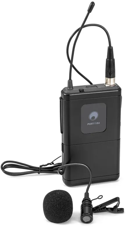 OMNITRONIC PORTY-8A Taschensender + Lavaliermikrofon 863,1 MHz Preisreduziert