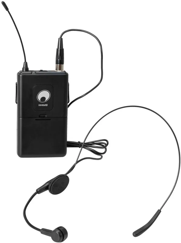 OMNITRONIC WAMS-12 Taschensender inkl. Kopfbügelmikrofon 863MHz Online Kaufen