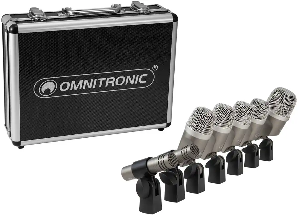 OMNITRONIC MIC 77-7LMH MK2 Schlagzeug-Mikrofonset Must-Have