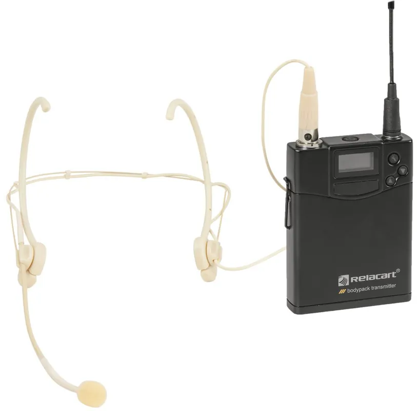Schneller Versand RELACART UT-222 Bodypack 522-554 MHz mit HM-600S Headset