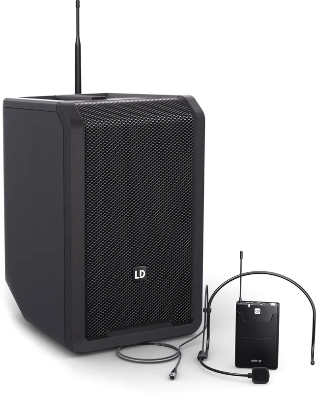 Garantierte Lieferung LD Systems ANNY® 8 BPH B8 - Tragbarer Bluetooth® PA-Lautsprecher mit Akku, Mixer und 1x