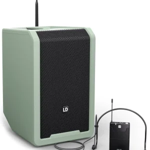 Begrenztes Angebot LD Systems ANNY® 8 BPH B8 GN - Tragbarer Bluetooth® PA-Lautsprecher mit Akku, Mixer und 1x