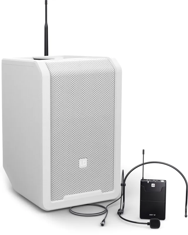 Kracherpreis LD Systems ANNY® 8 BPH B8 W - Tragbarer Bluetooth® PA-Lautsprecher mit Akku, Mixer und 1x