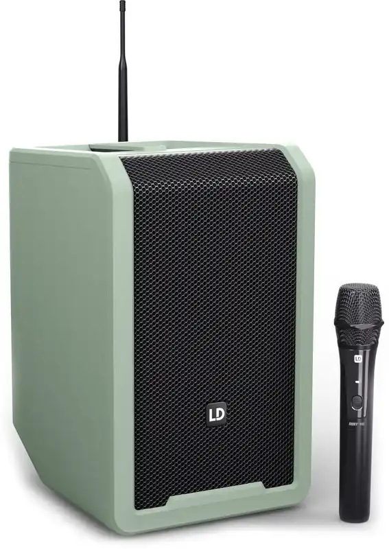 LD Systems ANNY® 8 HHD B5 GN - Tragbarer Bluetooth® PA-Lautsprecher mit Akku, Mixer und 1x Direkt Vom Hersteller